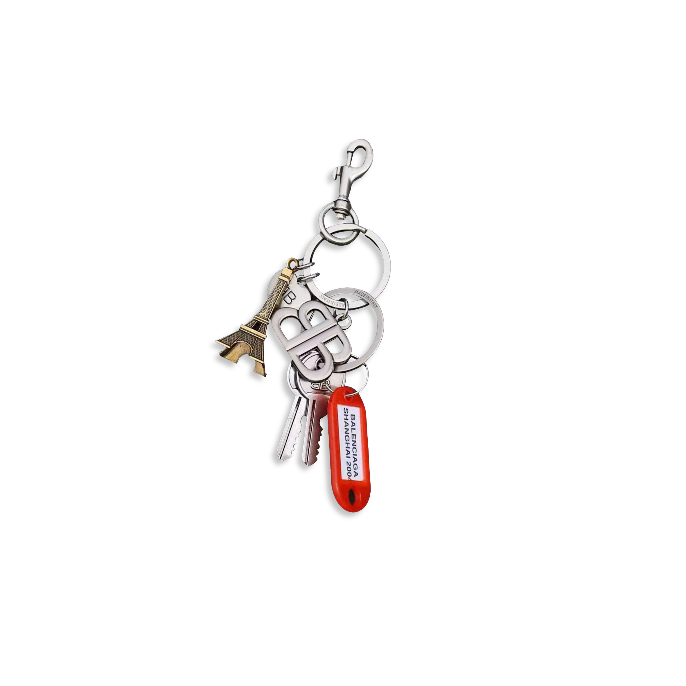 BALENCIAGA CHARMKEYCHAIN IN MULTICOLORED 128863 BALENCIAGA CHARMKEYCHAIN IN MULTICOLORED 128863
